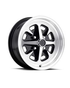 15" x 6" Legendary Magnum 400 Aluminum Alloy Wheels with Gloss Black and Machined Finish, 4 x 4.5" Bolt Pattern
