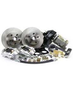 1967-1969 Mustang Legend Series Power Front Disc Brake Conversion Kit with Drilled and Slotted Rotors, V8 with Automatic Transmission
