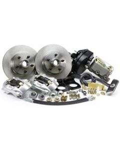 1970 Mustang Legend Series Power Front Disc Brake Conversion Kit with Drilled and Slotted Rotors, V8 with Automatic Transmission