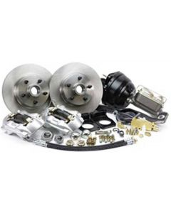 1967-1969 Mustang Legend Series Power Front Disc Brake Conversion Kit with Drilled And Slotted Rotors, V8 with Manual Transmission