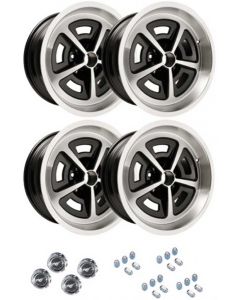 1964-1973 Mustang 17" x 8" Front/17" x 9" Rear Cast Aluminum Magnum 500 Wheel Kit