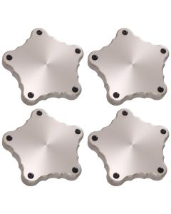 Torq Thrust D Billet Hubcap Set with Running Horse Logos, 4 Pieces