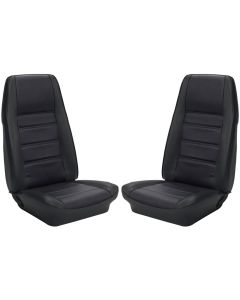 1972-1973 Mustang Coupe TMI Premium Standard Interior Front Bucket and Rear Bench Seat Cover Set, Choose Your Color