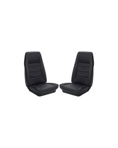 1971-1973 Mustang Sportsroof TMI Premium Standard Interior Front Bucket and Rear Bench Seat Cover Set, Black