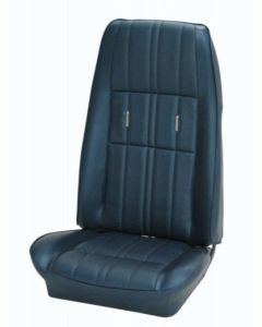 1971 Mustang Coupe TMI Premium Deluxe and Grande Interior Bucket Seat Cover Set, Black