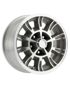 15" x 7" Legendary GT6 Aluminum Alloy Wheel with Machined Finish, 5 x 4.5" Bolt Pattern