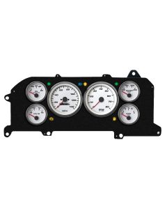 1987-1993 Mustang New Vintage USA Performance Series Gauge Kit, White Faces with Programmmable MPH Speedometer

