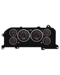 1987-1993 Mustang New Vintage USA CFR Redline Series Gauge Kit, Black Faces with Programmable MPH Speedometer

