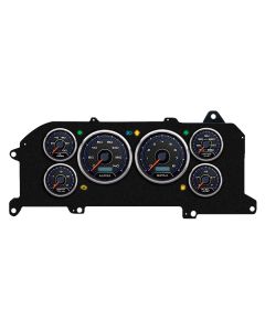1987-1993 Mustang New Vintage USA CFR Blueline Series Gauge Kit, Black Faces with Programmmable MPH Speedometer
