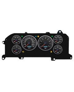 1987-1993 Mustang New Vintage USA Performance ll Series Gauge Kit, Black Faces with Programmable KPH Speedometer

