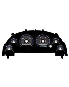 1999-2004 Mustang New Vintage USA CFR Blue Series Gauge Cluster Overlay Kit