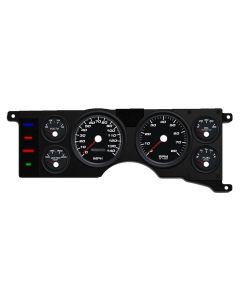 1979-1986 Mustang New Vintage USA Performance Series Gauge Kit, Black Faces with Programmable MPH Speedometer

