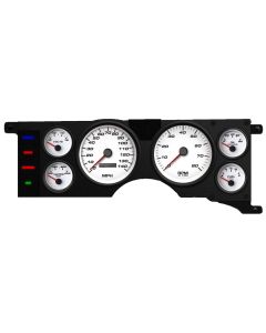 1979-1986 Mustang New Vintage USA Performance Series Gauge Kit, White Faces with Programmable MPH Speedometer

