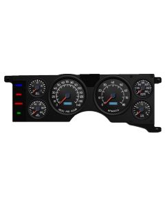 1979-1986 Mustang New Vintage USA Aviator Series Gauge Kit, Black Faces with Programmable MPH Speedometer