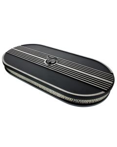 1964-1973 Mustang Oval Aluminum Air Cleaner, Dual 4-Barrel
