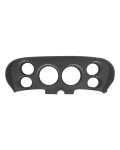 1969-1970 Mustang Custom 6-Gauge Instrument Bezel for Aftermarket Gauges, Black Camera Case Finish