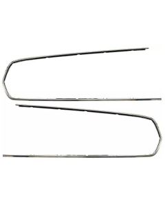 1967 Mustang Deluxe Interior Door Panel Trim Moldings, Pair
