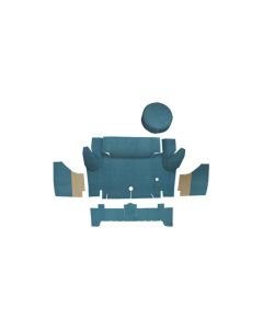 1965-1966 Mustang Convertible Die Cut Loop Trunk Carpet Kit without Mass Backing