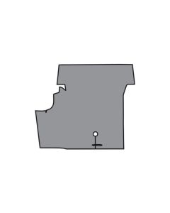 1969-1970 Mustang Fastback Die Cut Burtex Trunk Mat without Mass Backing