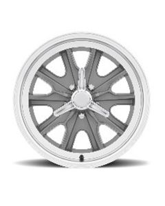 15" x 7" Legendary HB45 Aluminum Alloy Wheel with Gold and Machined Finish, 5  x 4.5" Bolt Pattern
