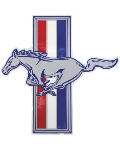 7" Running Horse with Tri-Bar Decal, Left