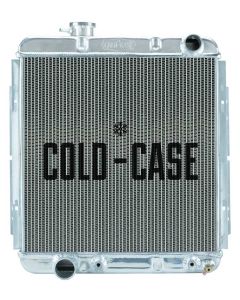 1964-1966 Mustang COLD CASE Big 2-Row Performance Aluminum Radiator, Late Model 5.0L Swap with Automatic Transmission