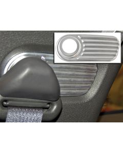 2005-2008 Mustang Aluminum Shoulder Belt Mount Accents with Satin Finish, Pair