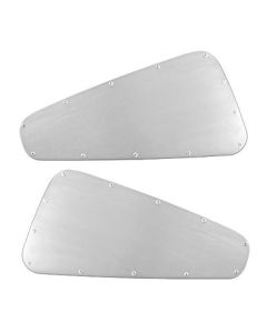 2005-2009 Mustang Quarter Window Covers with Satin Finish, Pair
