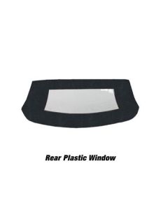 1983-1990 Ford Mustang Convertible Rear Plastic Window With Cloth