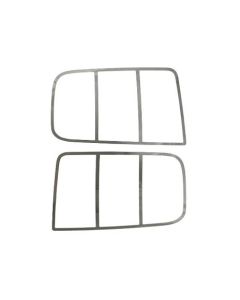 2005-2009 Ford Mustang Aluminum Taillight Bezels, Satin Chrome