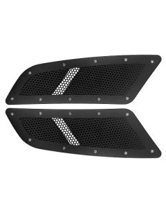 2015-2017 Ford Mustang GT Mesh Hood Vent Kit, Matte Black