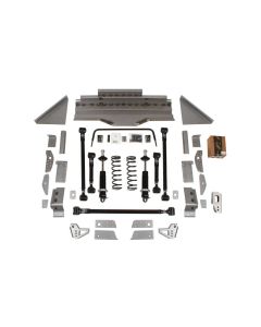 1964-1970 Mustang Detroit Speed QUADRALink Rear Suspension Kit without Axle Brackets, with Double-Adjustable Shocks
