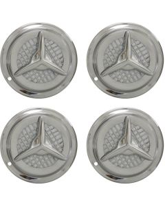 14" Chrome Fiesta-Style Wheel Cover Set, 4 Pieces
