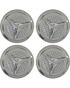 13" Chrome Fiesta-Style Wheel Cover Set, 4 Pieces