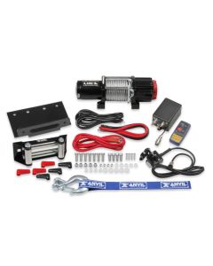 Anvil - 4,500 Lbs. Winch w/ Metal Cable & Roller Fairlead.