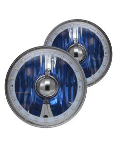 Ford V8 Pickup 32-47 - 5 3/4" Round Elite Diamond  Multi Color LED Halo Headlight)