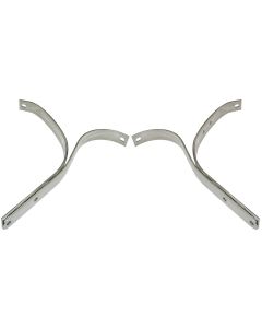Front Bumper Brackets, Stainless Steel, 1940-1941 Ford Pickup