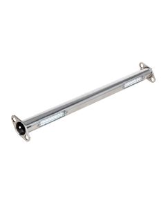 Front Spreader Bar, Straight, With White Running Lights, Polished Stainless Steel, 1932