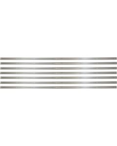 Ford Pickup Truck Bed Strip Set - Polished Stainless Steel - 7 Pieces - For Short, 6 1/2' Bed With Square-Punched Holes