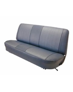 Ford Truck Bench Seat Cover, F100 Special Custom, Oxen Grain Vinyl With Woven Cloth Inserts,  1967-1972