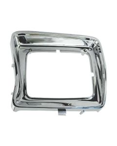 1978-79 Ford Pickup Left Head Lamp Door With Rectangular Head Lamp - Chrome