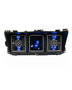 LED Digital Gauge Cluster, Blue, 1973-1979