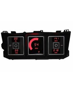LED Digital Gauge Cluster, Red, 1973-1979