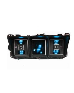 LED Digital Gauge Cluster, Teal, 1973-1979