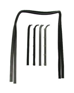 1980-1986 Ford Truck, Beltline Molding And Run Channel Kit, 6 Piece