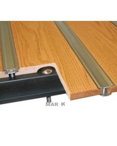 1951-52 Ford Pickup Truck Bed Floor Kit, Oak with Hidden Mounting Holes, Aluminum Bed Strips and Hidden Fasteners, Shortbed Flareside
