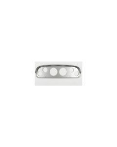 1957-1960 Ford Truck 6 Gauge Dash Panel Blank, Brushed Aluminum