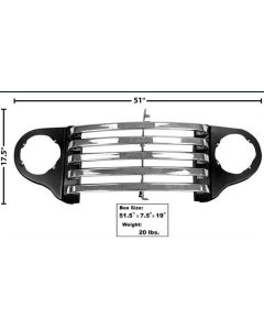 1948-1950 Ford Pickup Grille Panel Chrome