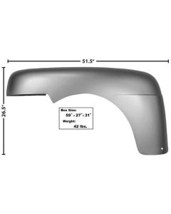 1948-1950 Ford Pick Up Fender Left Hand