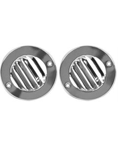 1961-1966 Ford Pickup Truck Windshield Defroster Vent Covers - Chrome